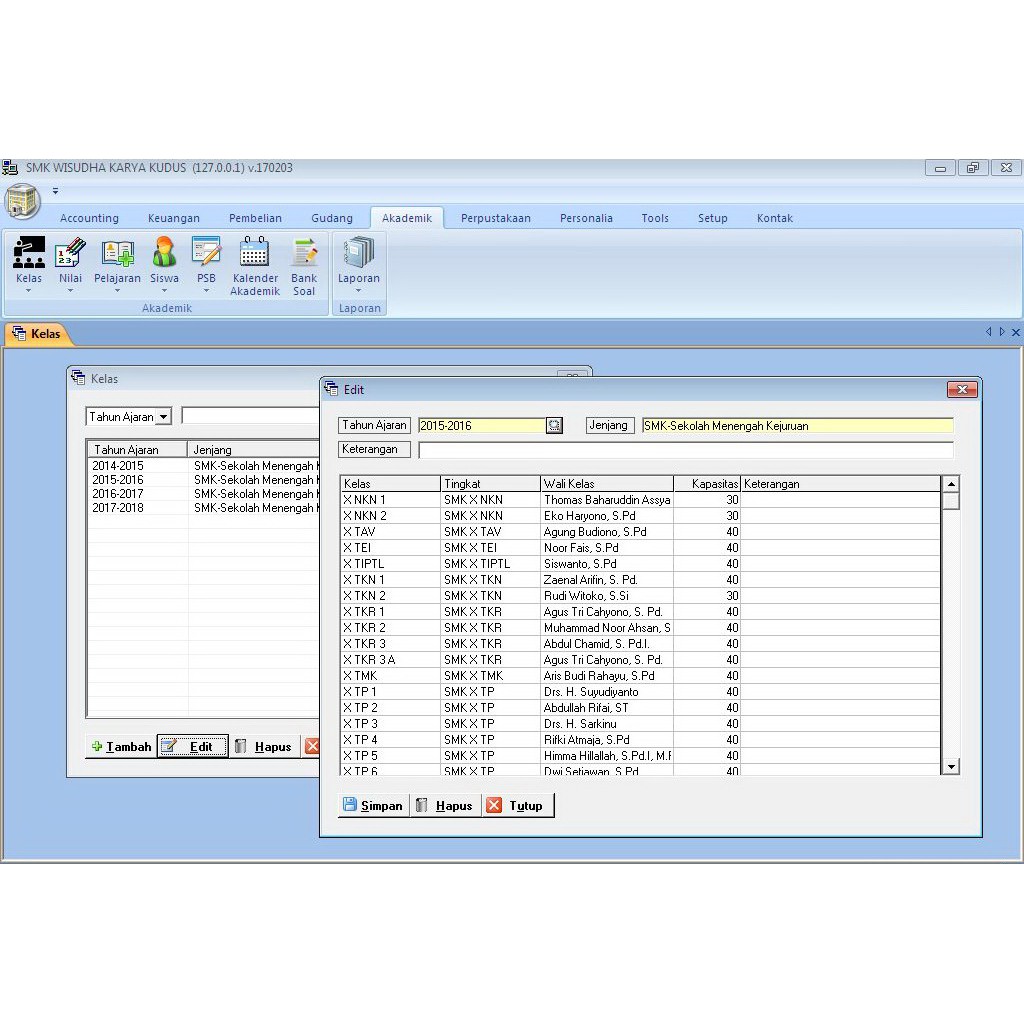 Aplikasi / Software Sekolah Bisa Custom