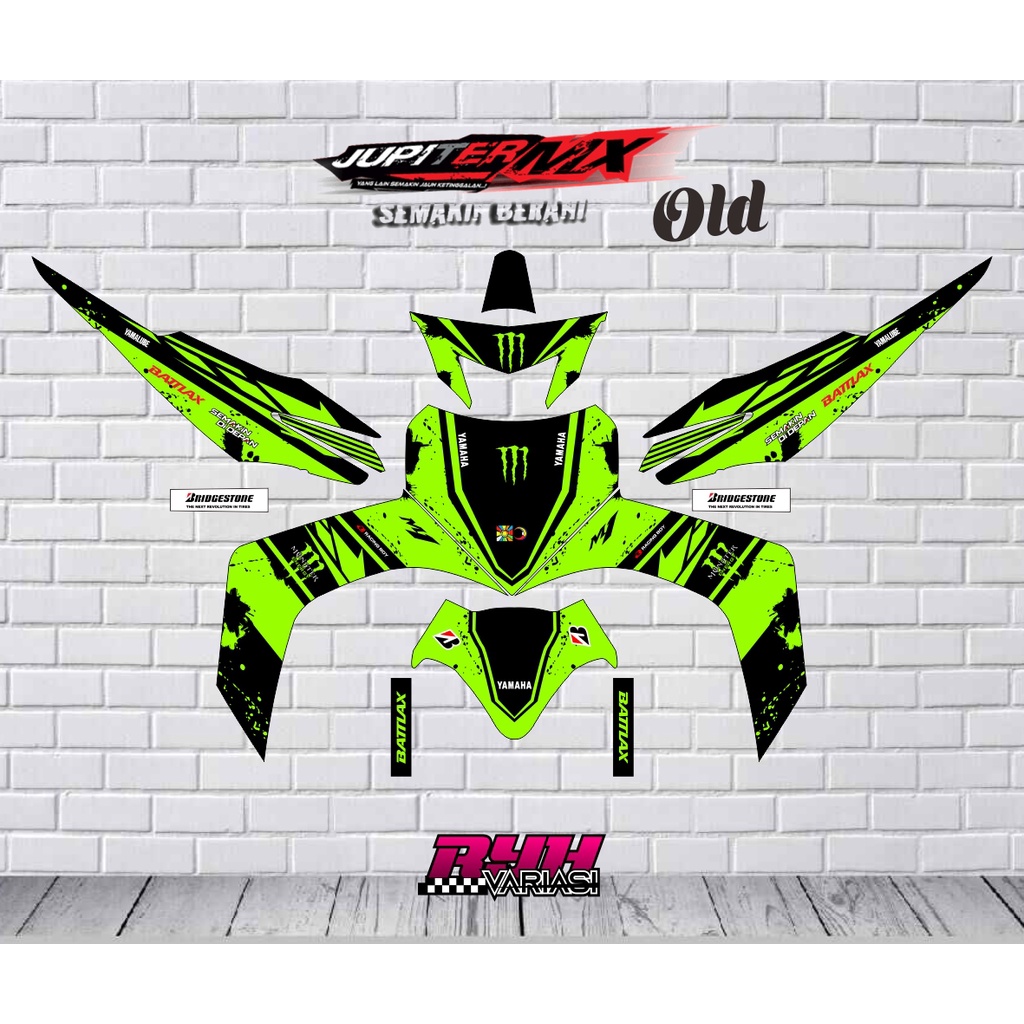 STIKER DECAL PULL BODY MX OLD PREMIUM QUALITY MONSTER ENERGY