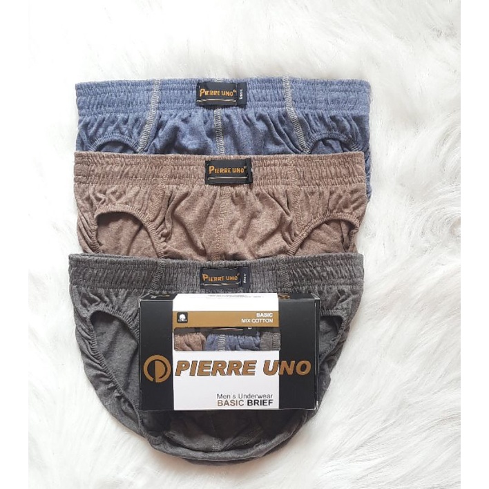 3pcs/celana dalam pria dewasa piere uno/cd pria dewasa/sempak pria