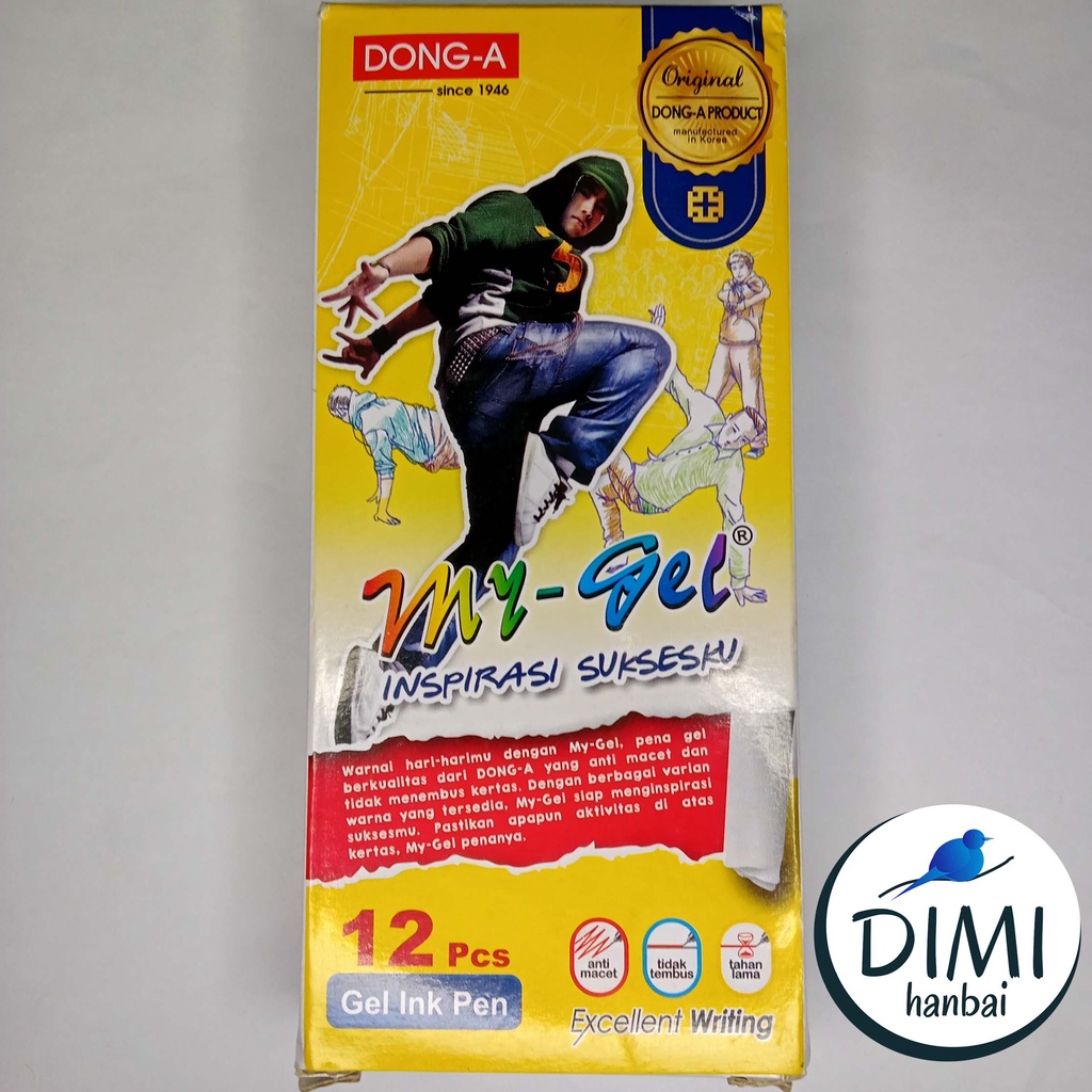 

[DIMI] Pena Mygel Hitam 1 Pcs / Pen Dong-A My Gel Pulpen