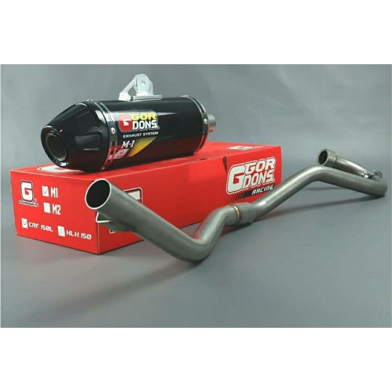 Knalpot KLX 150 dan CRF 150 L Gordon M1 Knalpot Gordon dtracker Terbaru Knalpot