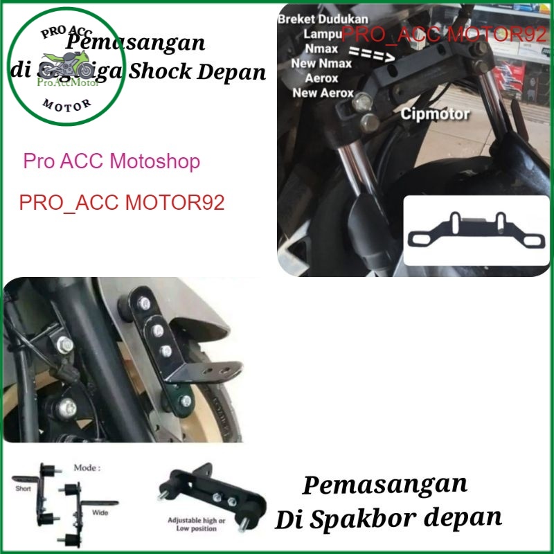 Breket Dudukan Lampu D2 Laser Nmax aerox Lexi Dudukan Lampu Tembak