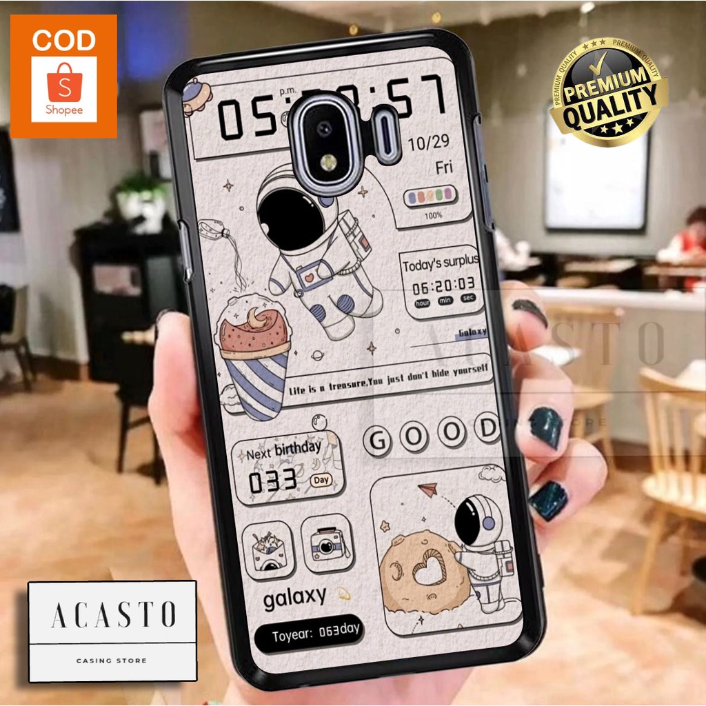 ACASTO Case Samsung J4 2018/ J2 Pro/ J2 Core motif fashion gambar astronot theme 003 unik keren cust