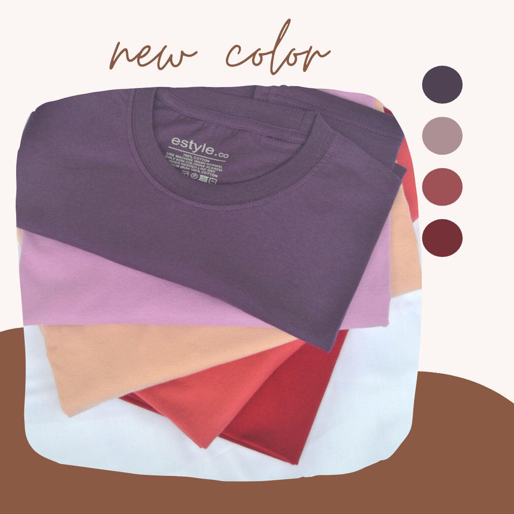 kaos polos distro pria wanita cotton combet lengan pendek ONECK/unisex/baju kaos