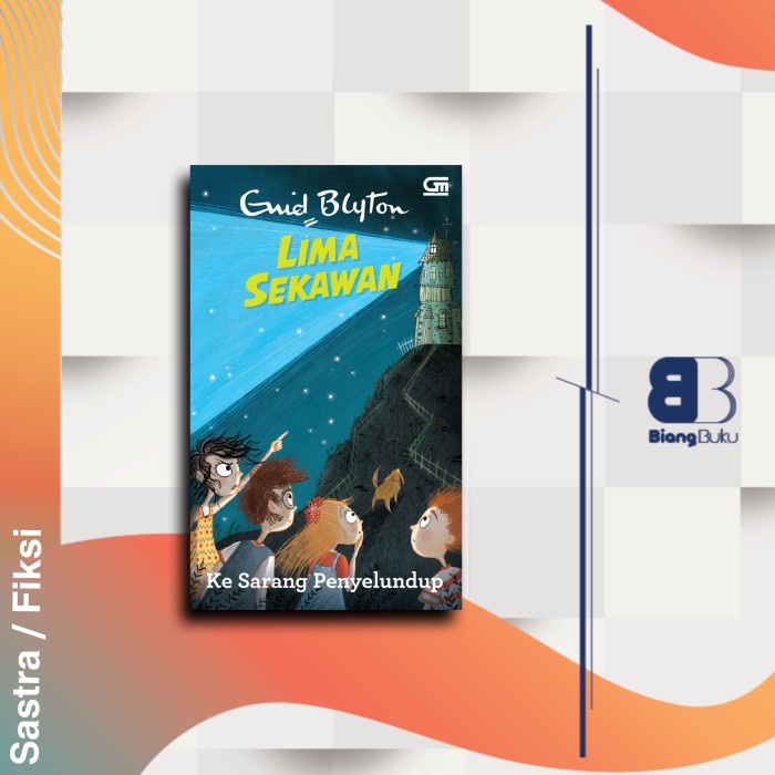 Buku Lima Sekawan: Ke Sarang PenyelundupEnid Blyton Ori Gramedia