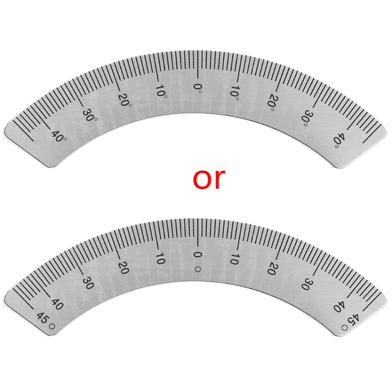 Gro Busur Derajat Mesin Giling Part Angle Plate Scale Ruler 45derajat Angle Arc M1197 Alat Ukur Gauging Awet