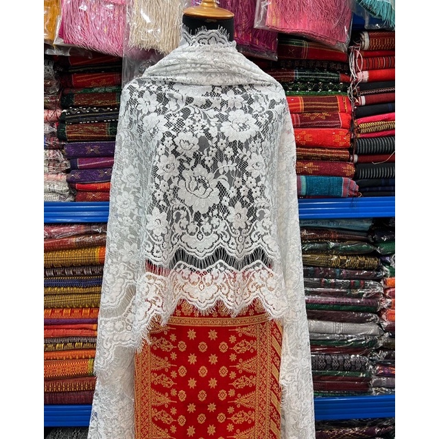 Songket Palembang Berlian Original merah benang berlian mengkilat Sempurna