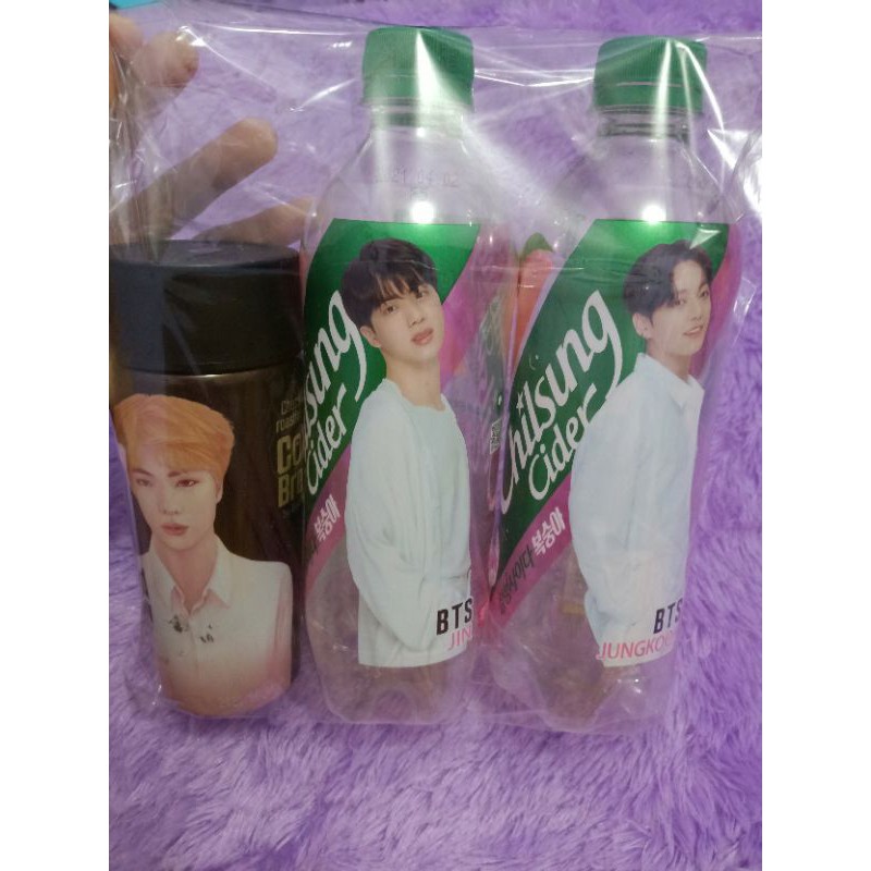 CHILSUNG CIDER BTS JIN JK (BOTOL ONLY)