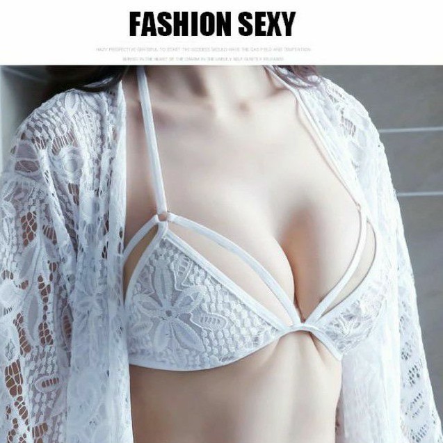 《Phiphii》Sexy Lingerie Setelan Bikini Kimono + Bra + Panty Renda