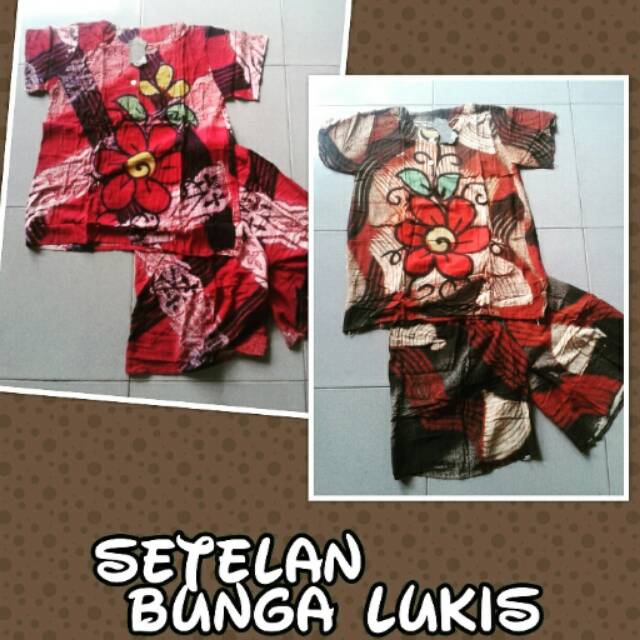 

Setelan gogo bunga Lukis