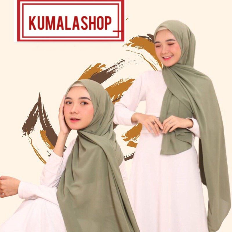 Jilbab Pashmina Sabyan Jumbo Polos 200x75 Diamond - Kerudung Wanita
