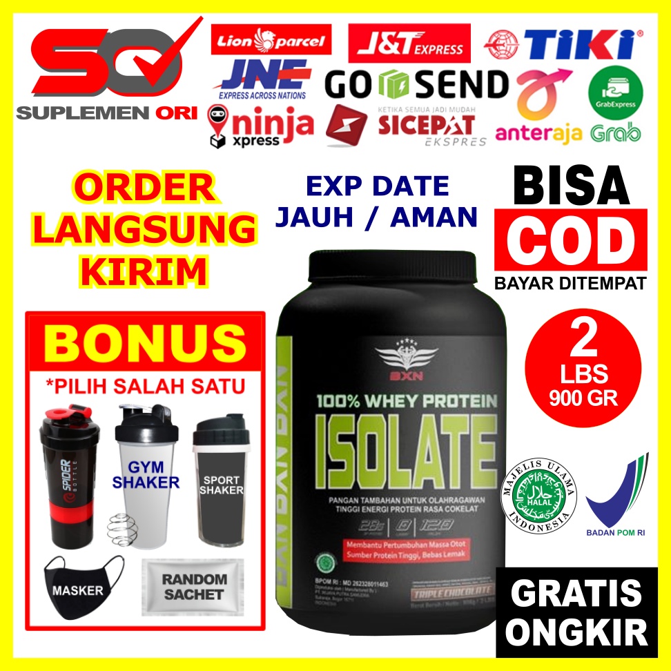 BXN Isolate 2 Lbs ASLI ORIGINAL HALAL BPOM BXN Whey Isolate 2Lbs Susu Whey Protein BXN Whey Protein 