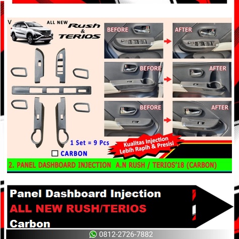 Panel Dashboard Injection All New Rush Carbon