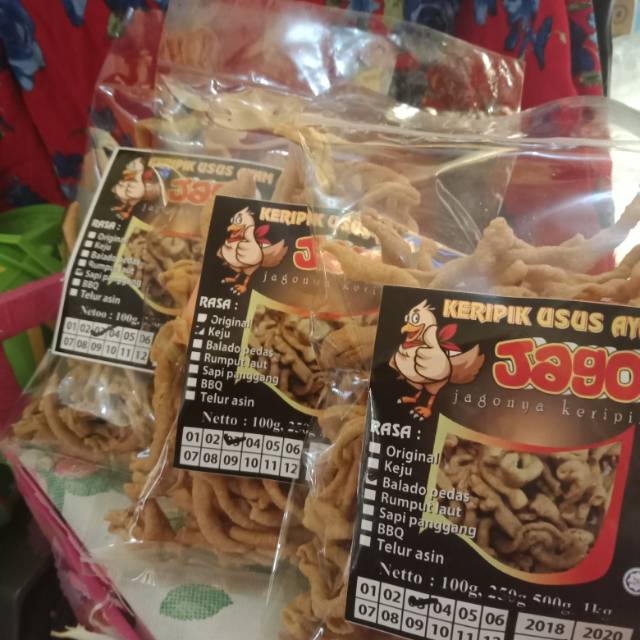 

Keripik usus ayam tanpa tepung 100 gr kripik kerupuk keto snack ketogenic