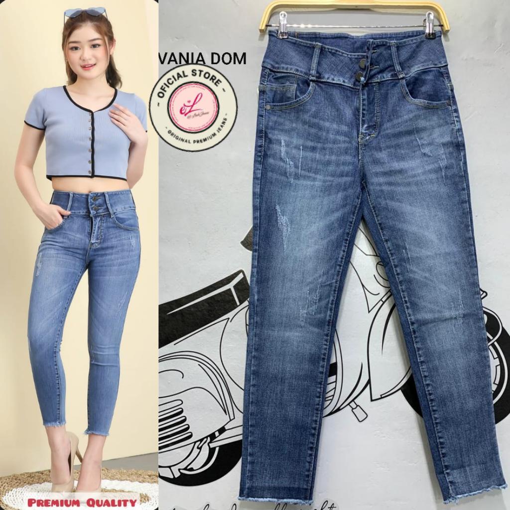 Celana jeans wanita skiny hw vania premium // jeans wanita terbaru