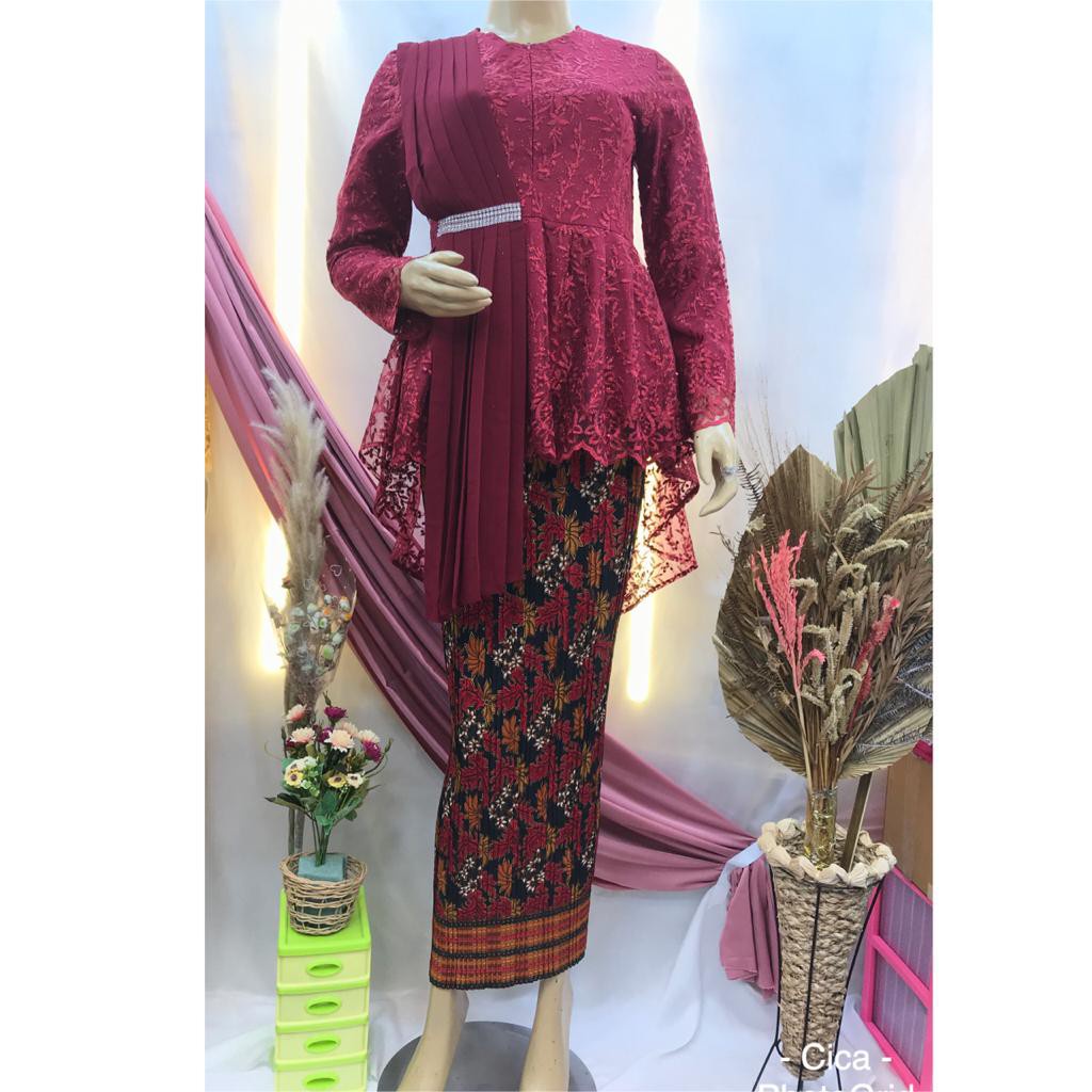 Gallery kebaya - Setelan kebaya aurora tille selendang