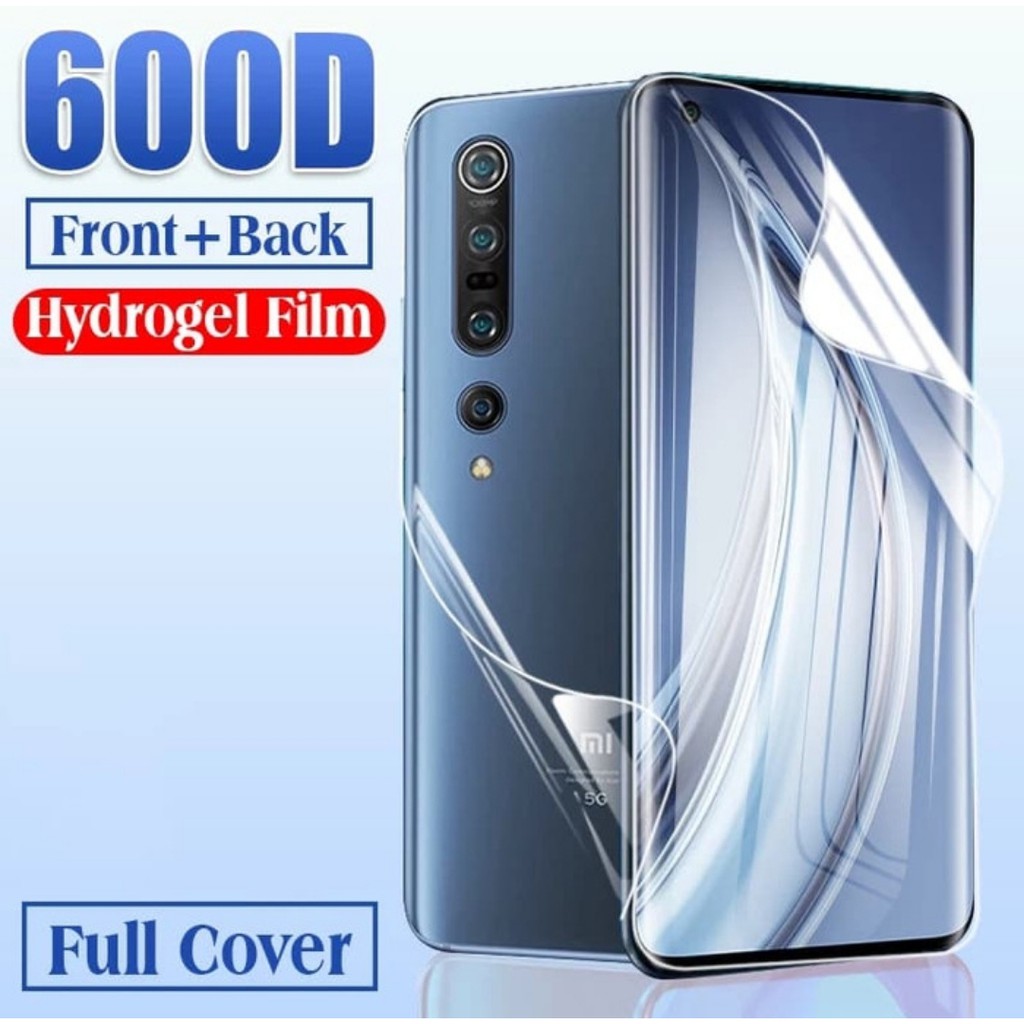 Hydrogel screen guard DEPAN BELAKANG XIAOMI MI10 PRO / MI 10 Back anti gores