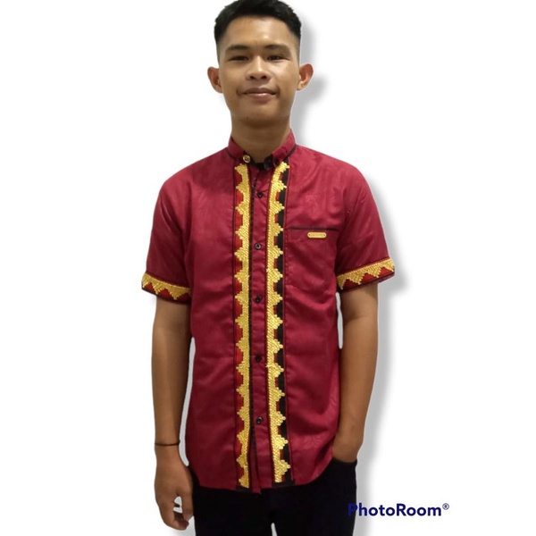 Kemeja Pria Tapis Lampung Silky Emboss Premium [COD]