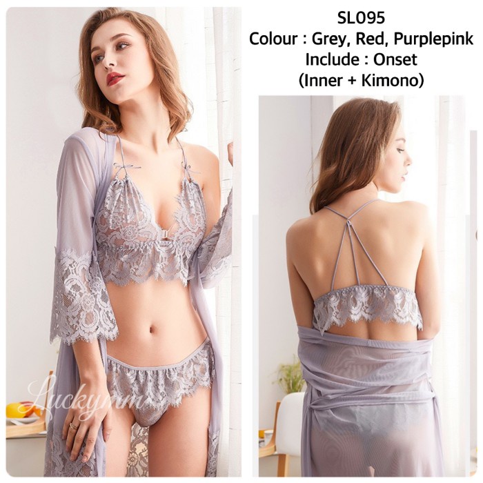 Lingerie Kimono Ser Sexy Big Size Baju Tidur Sexy Lingerie Kimono 95 #98