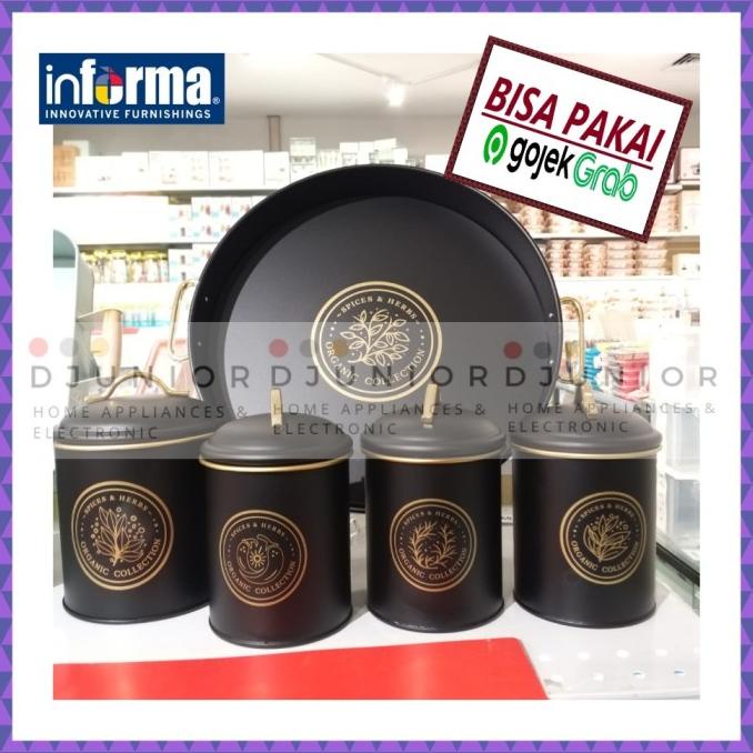 INFORMA - CANISTER / TOPLES BUMBU / WADAH TEMPAT GULA TEH KOPI