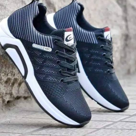 CAT 34 PROMO SEPATU  PRIA LARI SPORT  KARET OLAHRAGA JOGGING 