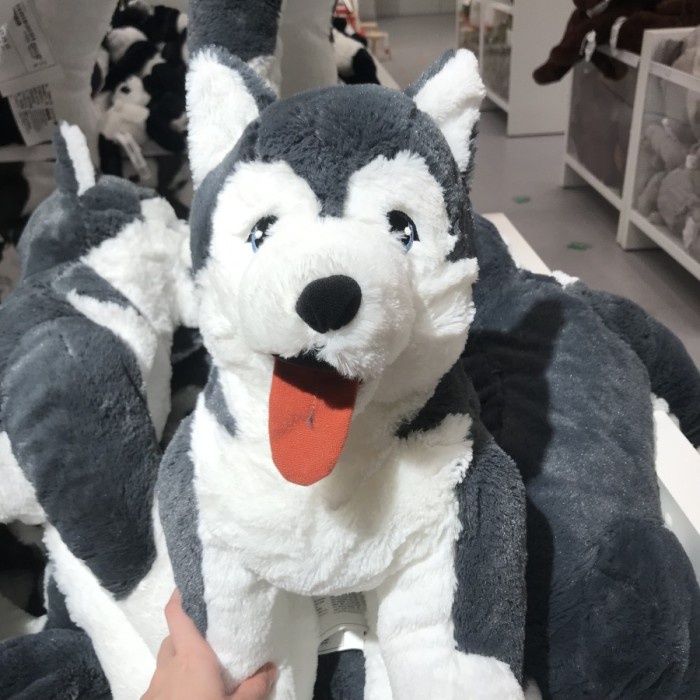 Sale Livlig Ikea Boneka Anjing Siberian Husky F# 056