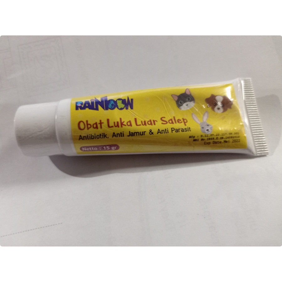 Obat luka luar salep kucing anjing 15 gr Rainbow