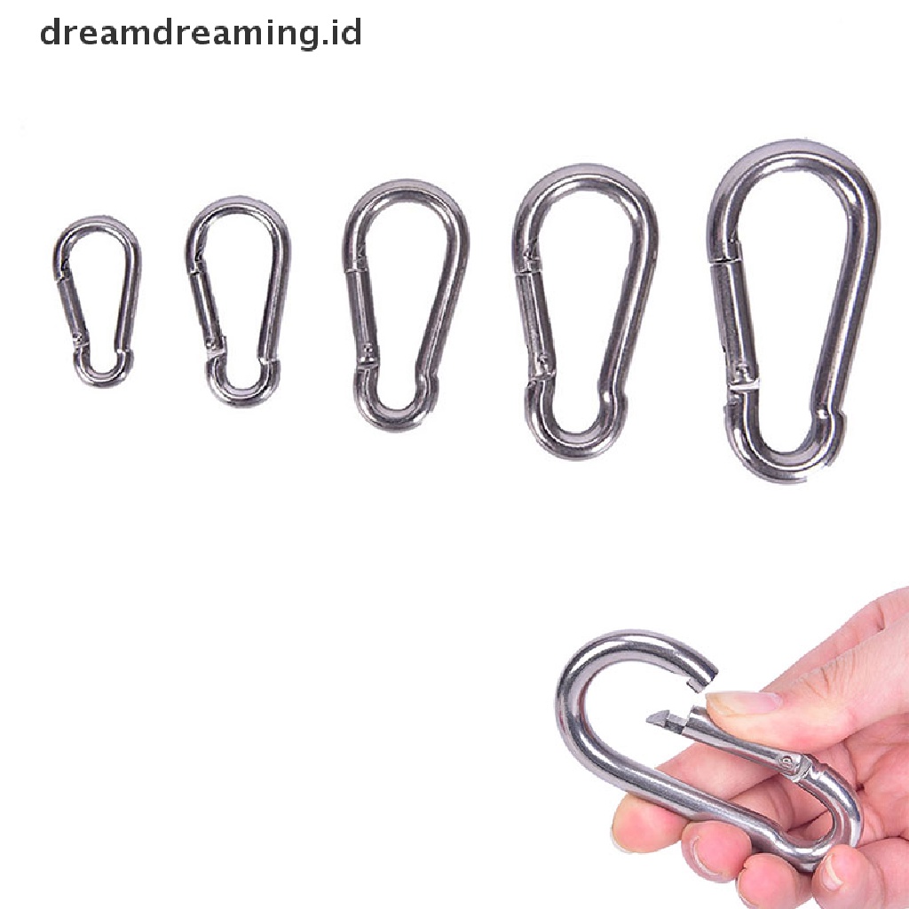 (dreamdreaming.id) Gantungan Kunci Carabiner Bahan Stainless Steel 304