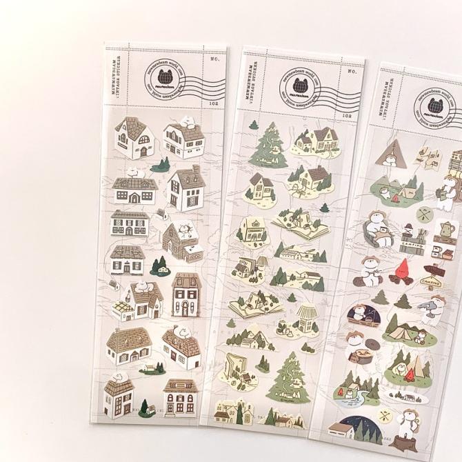 

(BISA COD) Mewmewbeam Hologram Stickers - House, Village, Camping BERMUTU Kode 221