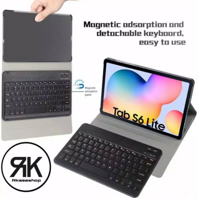 Flip Cover Bluetooth Keyboard Magnetic Samsung Tab S6 LITE S7 S8 PLUS S8 S7 FE case casing