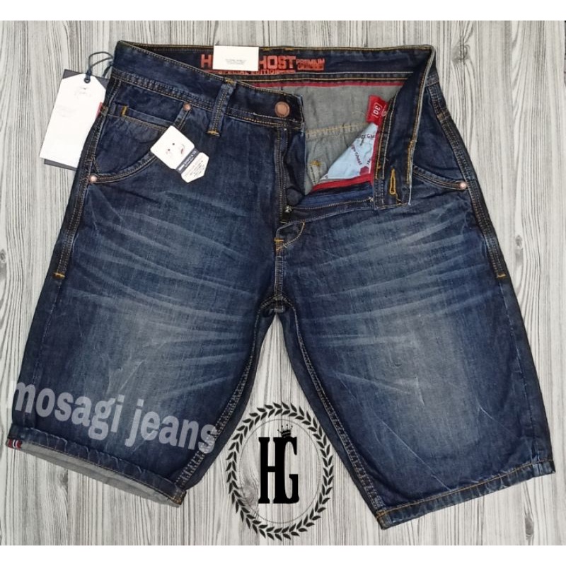 celana jeans pria pendek Hugo Ghost