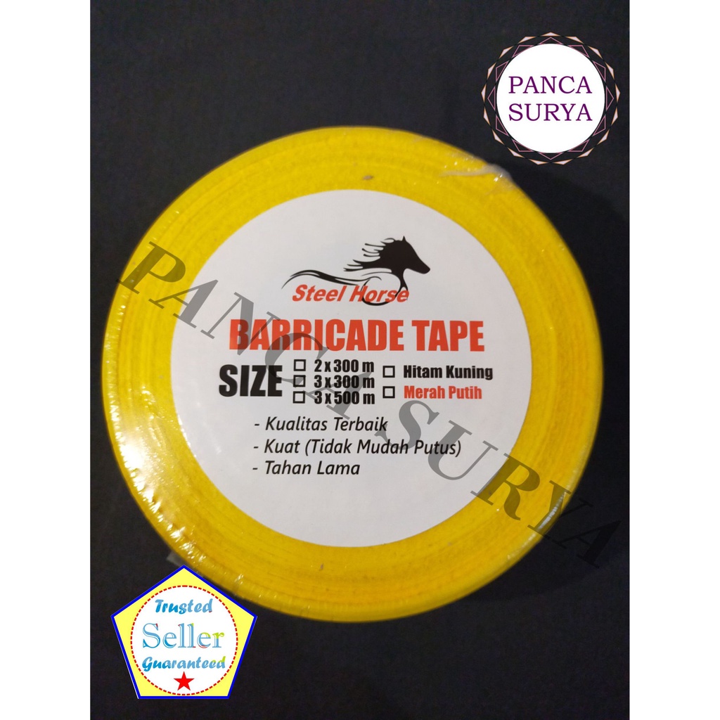 

Police Line/Garis Pembatas Barricade Line Kuning Hitam - 3 Inch x 500 M