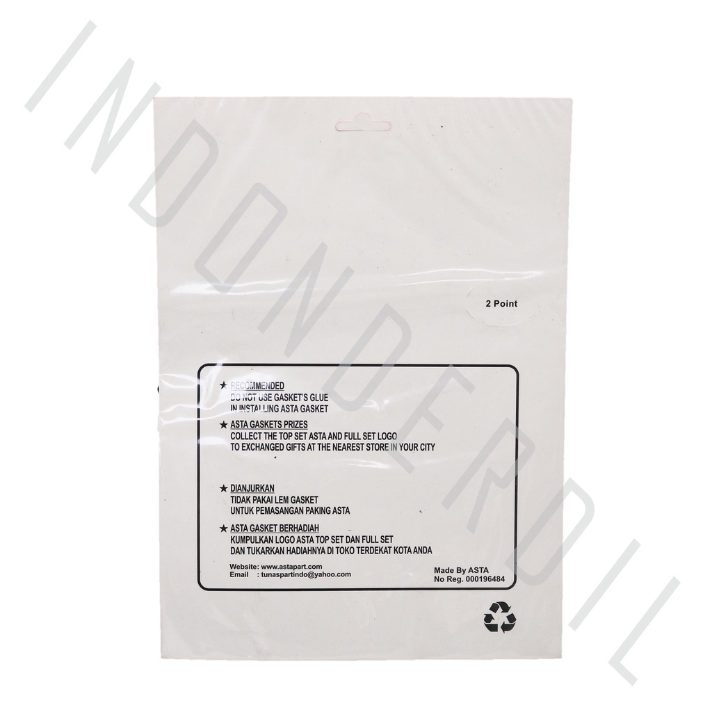 Gasket Perpak-Fullset-Topset Paking-Packing Full-Top-Set RGR 150 Merk Asta