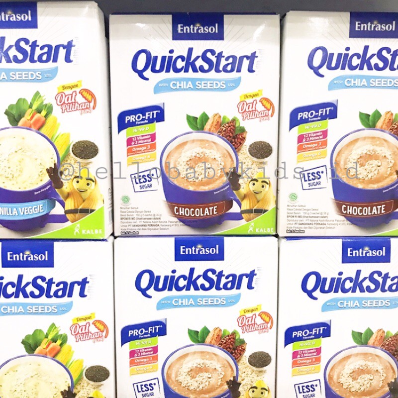 

entrasol quickstart oat with chia seeds 150 gr