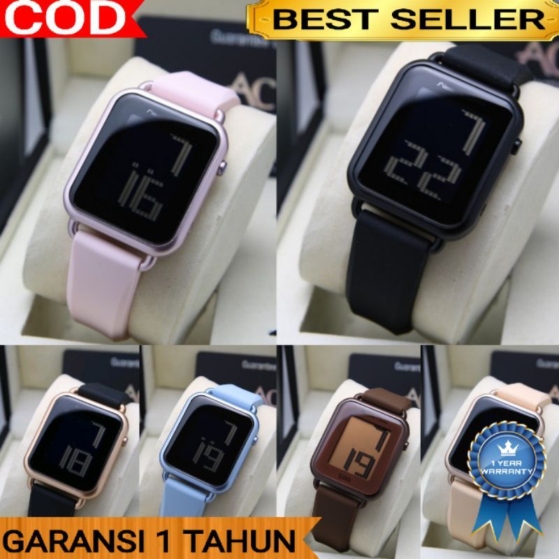 JAM TANGAN ALEXANDRE CRISTI CEWEK TALI RUBBER AC 9341/ Ac9341 LH ORIGINAL