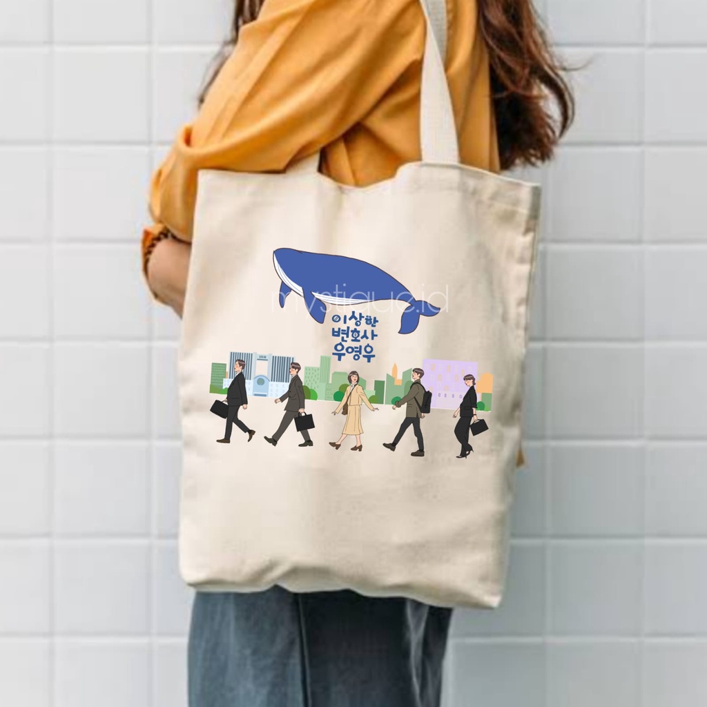 MYSTIQUE.ID - KAOS EXTRAORDINARY ATTORNEY WOO DAN TOTE BAG