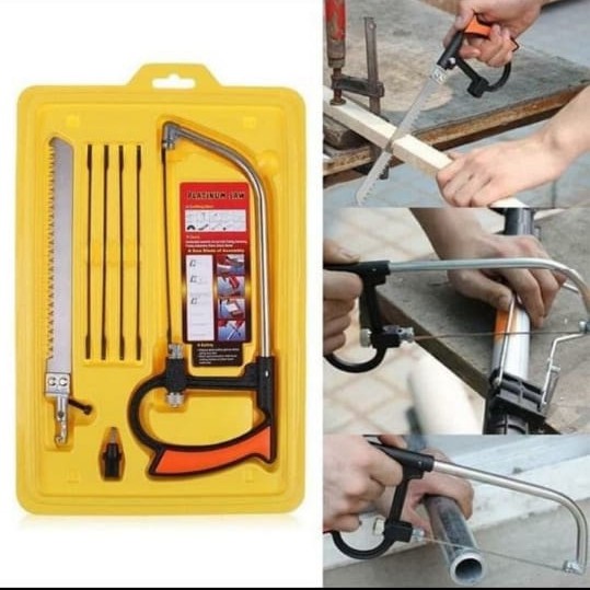 Gergaji Pisau Pemotong Kayu Triplek Frame Kaca Kecil Ukir Set Mini Toolkit Serbaguna 8 In 1