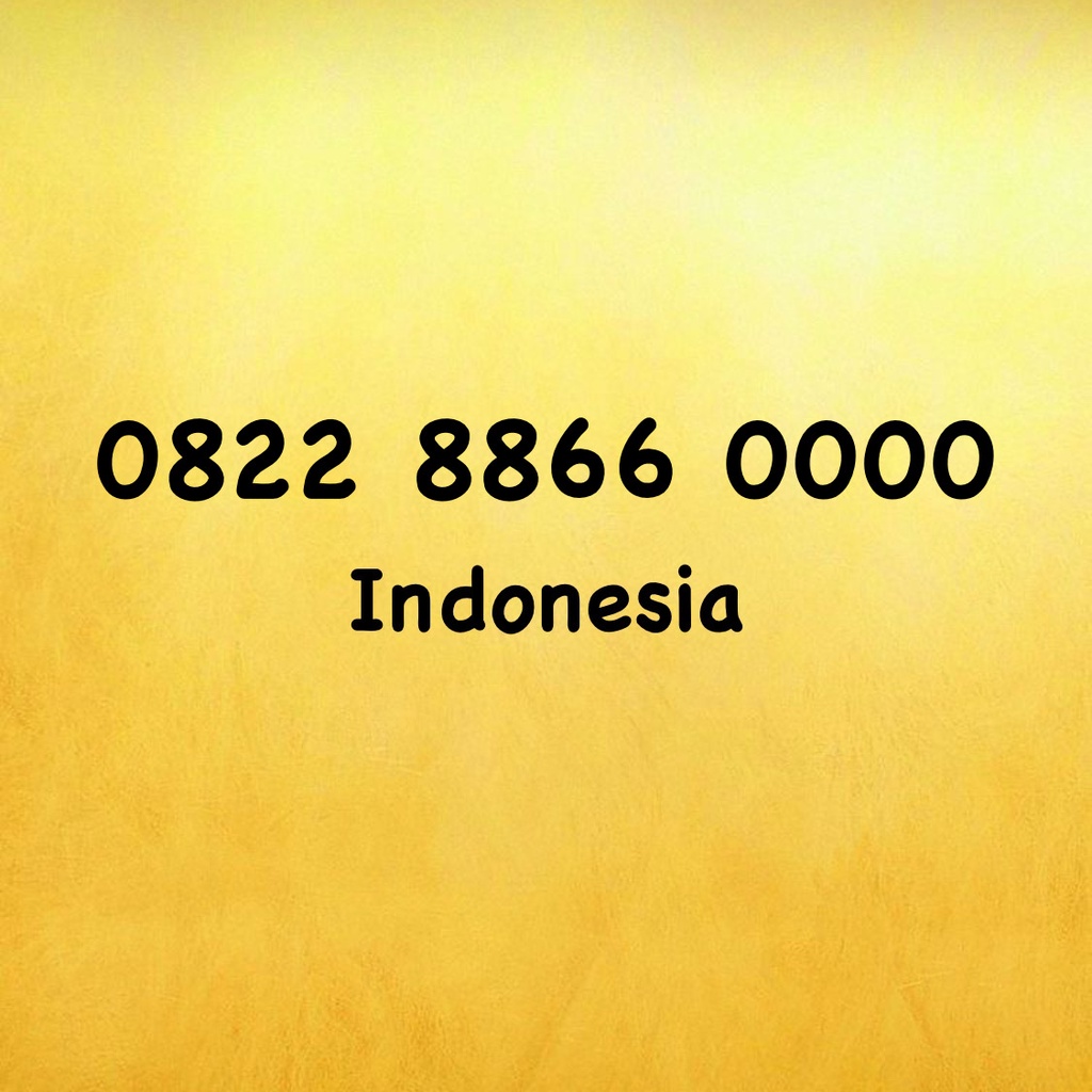 Nomor Cantik Simpati LOOP Panca AA - 660000 - 6600 - 0822 8866 0000