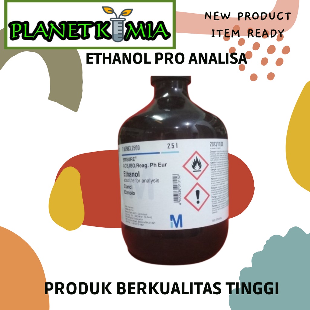 ETANOL 96% PRO ANALISA BEST QUALITY 50 ML DAN 100 ML