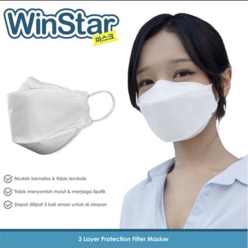 WinStar Masker Earloop 3D KF94 - 3 ply
