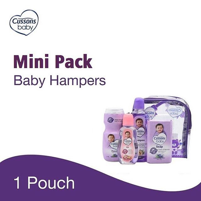 CUSSONS BABY MINI BAG /CUSSON HAMPERS/TAS HADIAH/KADO BAYI-UNGU