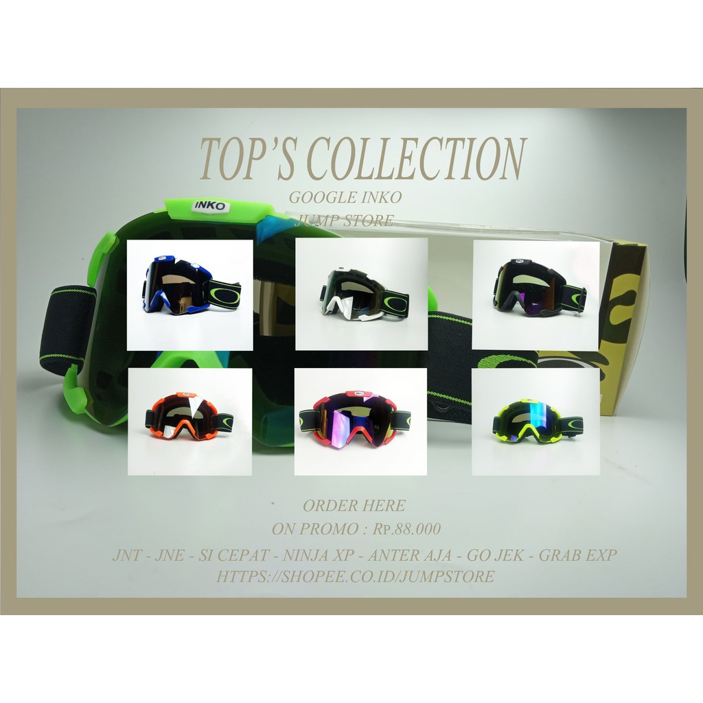 GOOGLE KACAMATA HELM CROSS 100% ORIGINAL