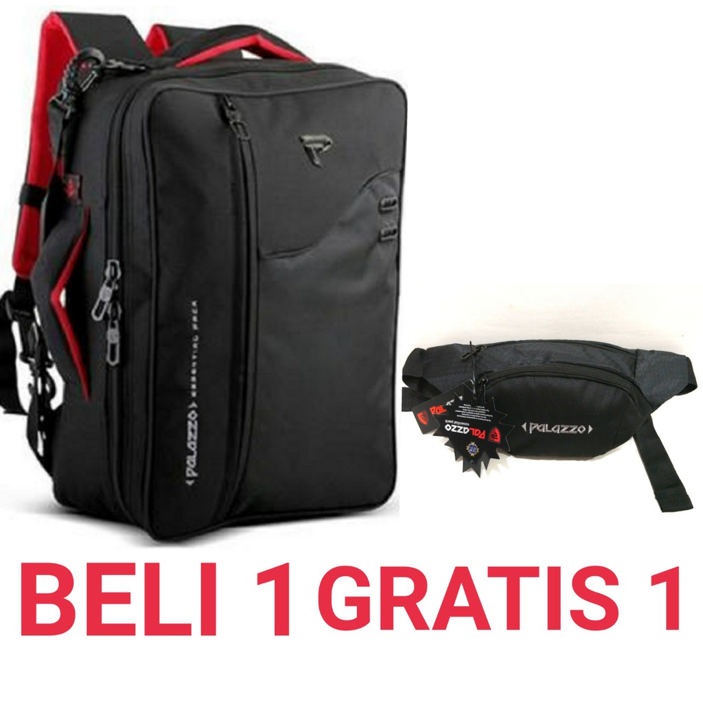 Beli 1 Gratis 1 Tas Multifungsi Palazzo Gratis Tas Waist Bag Palazzo Original
