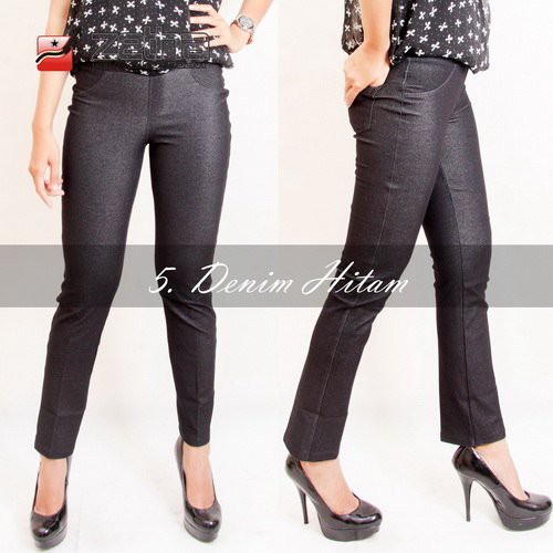 Celana Zetha Denim Hitam