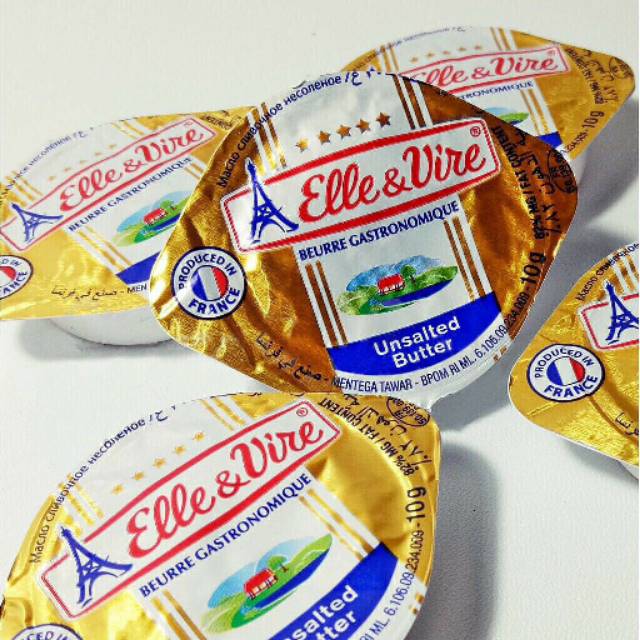 Elle &amp; Vire Unsalted Butter Mini (6m+) isi 10 / Butter MPASI