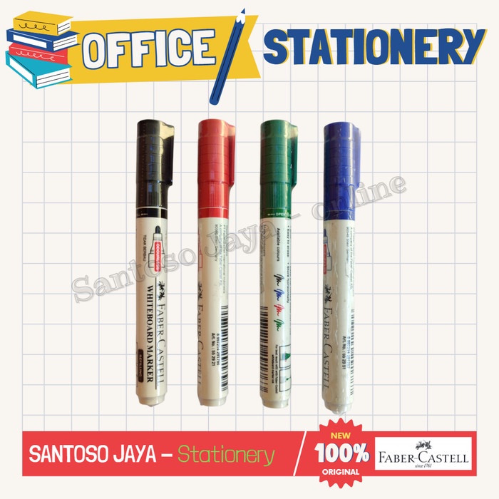 

Spidol Papan Tulis FABER CASTELL - White Board Marker FABER-CASTELL