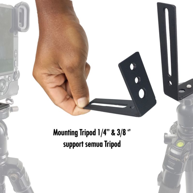 L Shaped Bracket Kamera Camera Rig Action Cam Mirrorless DSLR