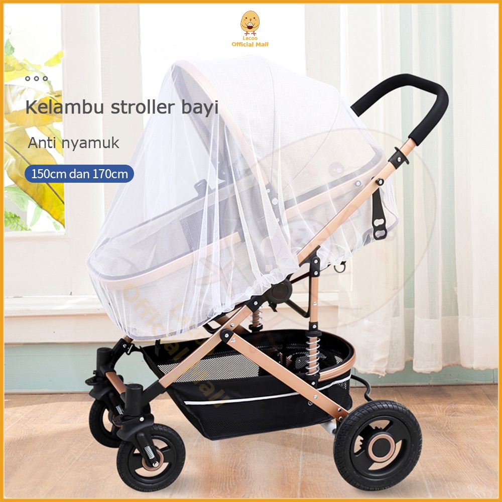 Lacoo Cover Kelambu stroller bayi anti nyamuk sarung stroller bayi