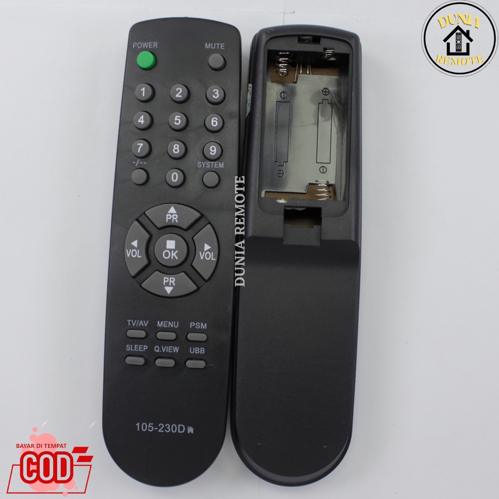 Remot Remote TV LG TABUNG 230D tanpa setting