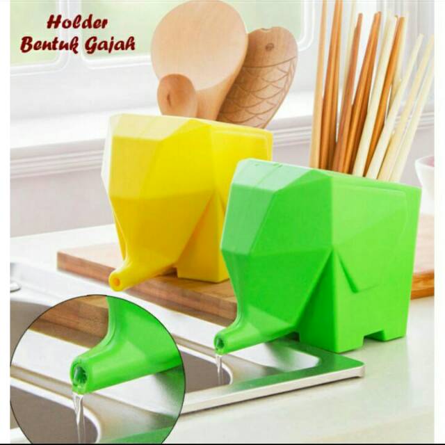 Perlengkapan rumah: Holder / rak pengering Bentuk Gajah
